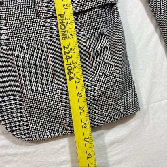 Cricketeer Houndstooth Blazer Vintage Tweed Jacket Sports Coat Men 40L Gray - Picture 13 of 14
